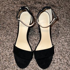 Black Embroidered Heel